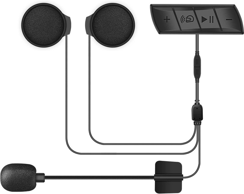 amiciAuto V6 Pro Helmet Bluetooth Intercom for 6 Riders, Headphone for Motorcycle Riders Smart Headphones(Wireless)