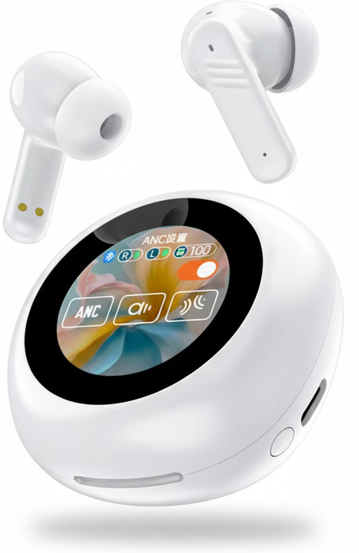 COREGENIX YW13 Noise Cancelation buds with TouchDisplay, BT5.4 + HD Call, 32 Hour Playtime Smart Headphones(Wireless)