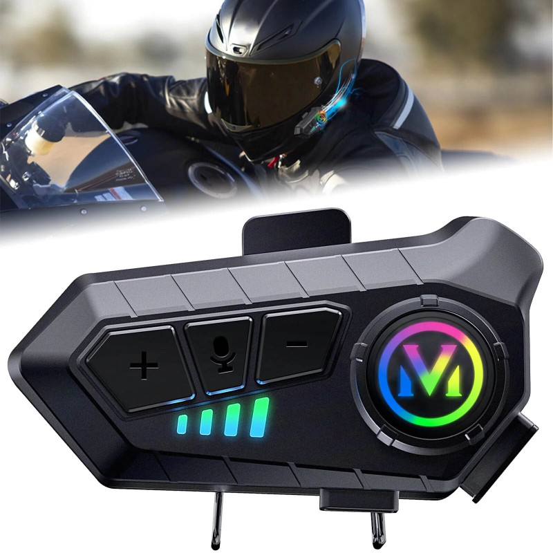 Vagary Motorcycle Helmet Bluetooth Headset with HiFi Stereo Sound, Noise Reduction Smart Headphones(Wireless)