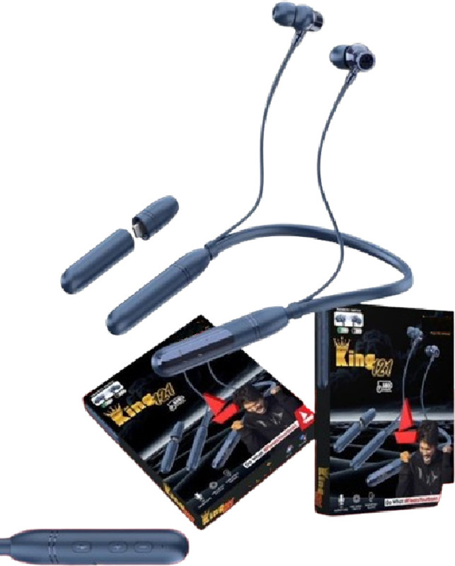 hhm KING-121 One-Touch Voice Assistant Smart Magnetic Switch On/Off Neckband Smart Headphones(Wireless)