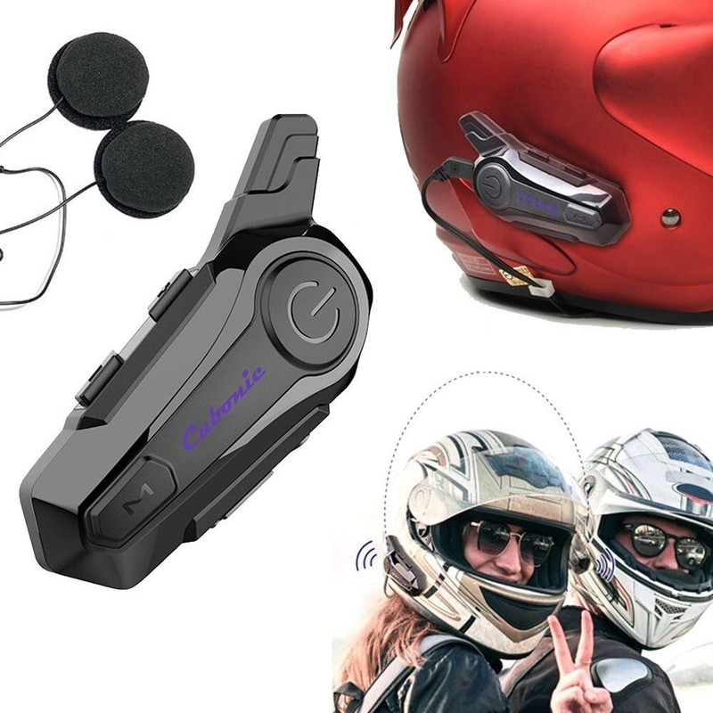 Cubonic E1 Bike Helmet with Intercom Smart Headphones(Wireless)