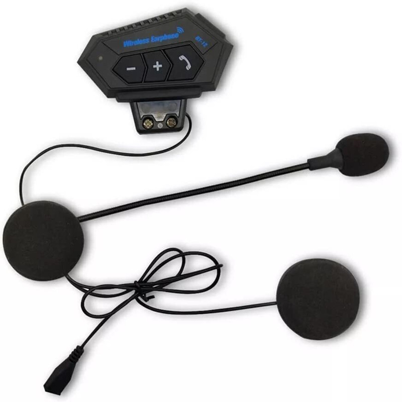 Cubonic BT12 Helmet Bluetooth Headset, 2 Phones Connection together, IP67 Waterproof Smart Headphones(Wireless)