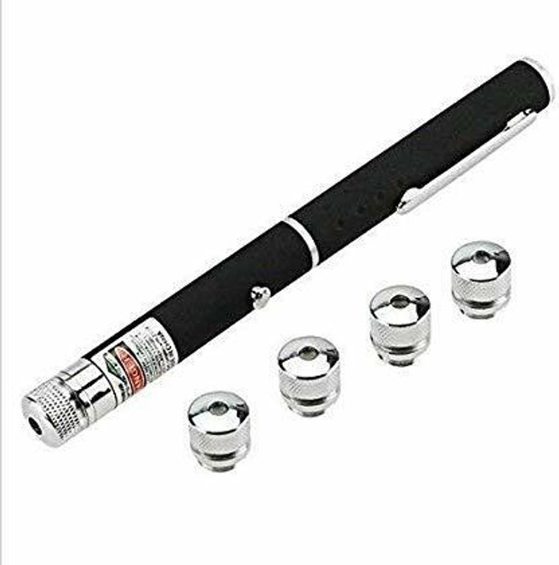 Wishbone Multi Green Ray Laser Pointer Light Visible Beam with Star Head Caps for Kids & Office use(650 nm, Green)