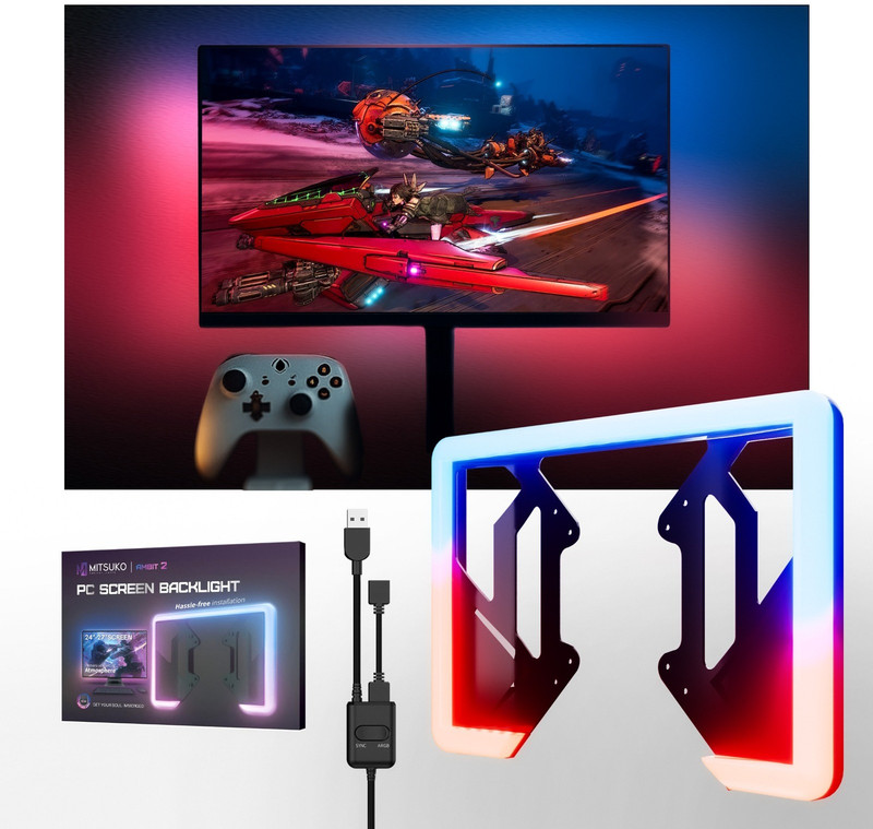 Mitsuko Ambit 2 PC/Monitor Screen Sync Backlight Real-Time Color Matching,