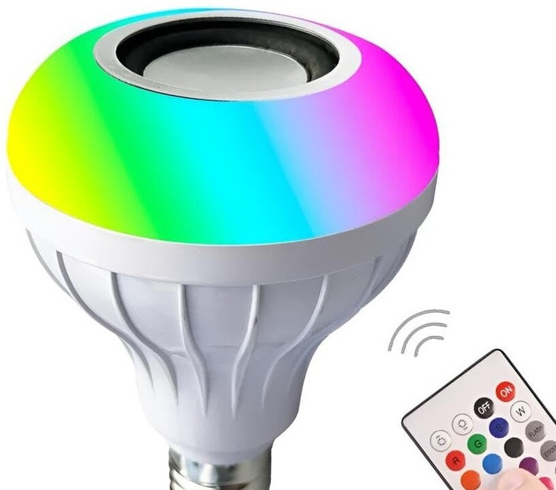 ZOLLYZZ Wireless Smart Bluetooth Music Bulb With Remote And Color Changing Feature-25 Smart Bulb