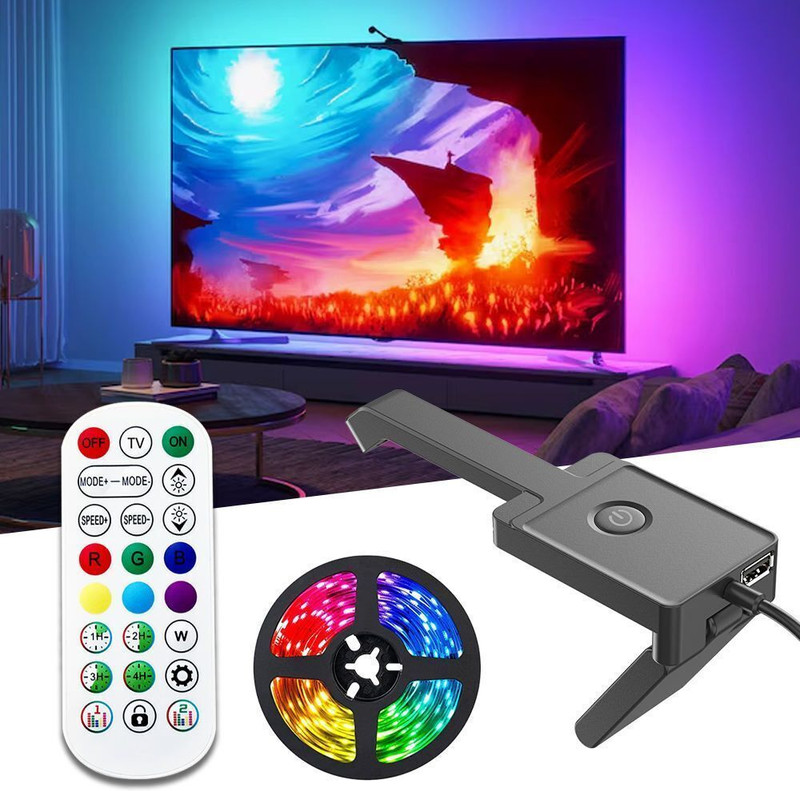 TvSync LED Strip TV Sync for upto 65 inch, works with camera sensor, 16 million Colour
