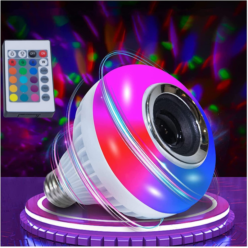 AJ HUB Smart Bulb With Remote Control Bluetooth Enabled Wireless LED Light Bulb Smart Bulb