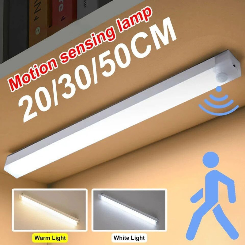 Totthar Smart Motion Sensor LED Light Rechargeable Magnetic Under Cabinet Wireless Light Smart Sensor Light