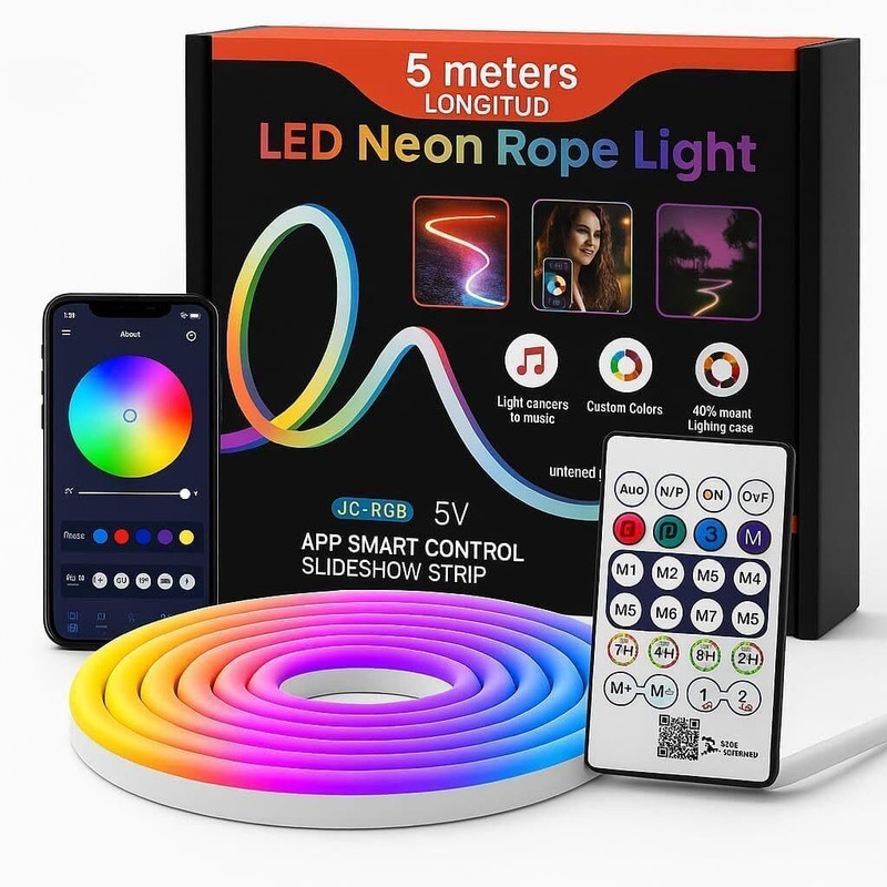 AQUABUCKET Music Sync RGB Lights for Room Multicolor led Strip Lights for tv Backlight Light Strip