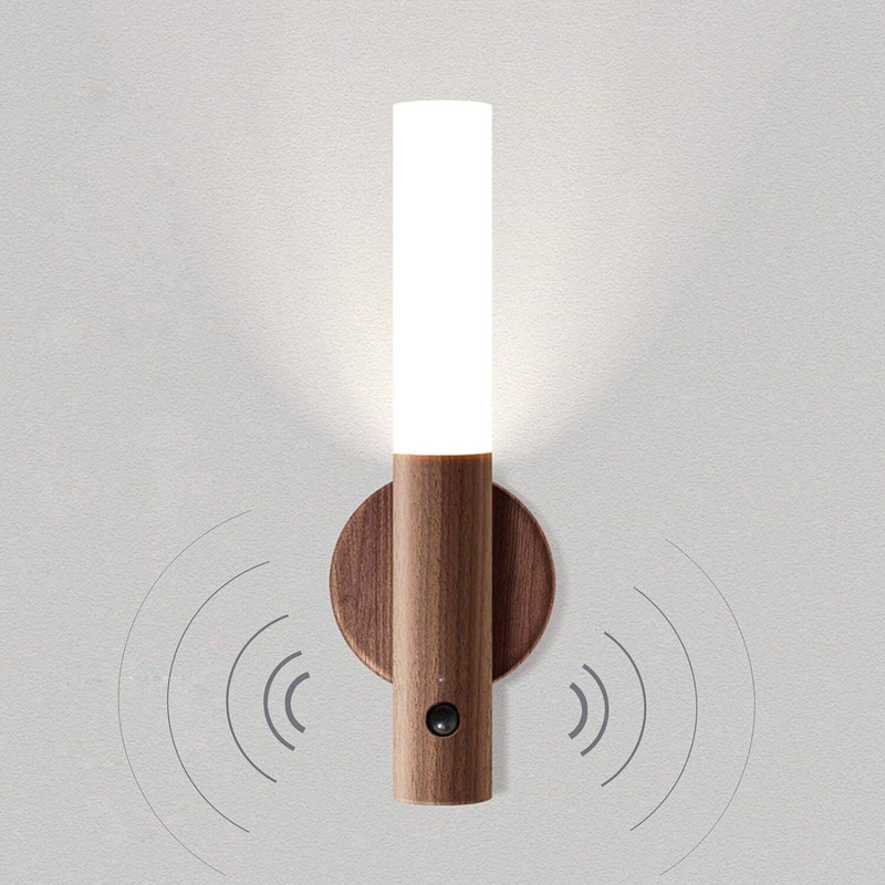 SKYZONE Motion Sensor Night Lights with Magnet Body Sensor for Hallway, Rechargeable Led Smart Sensor Light