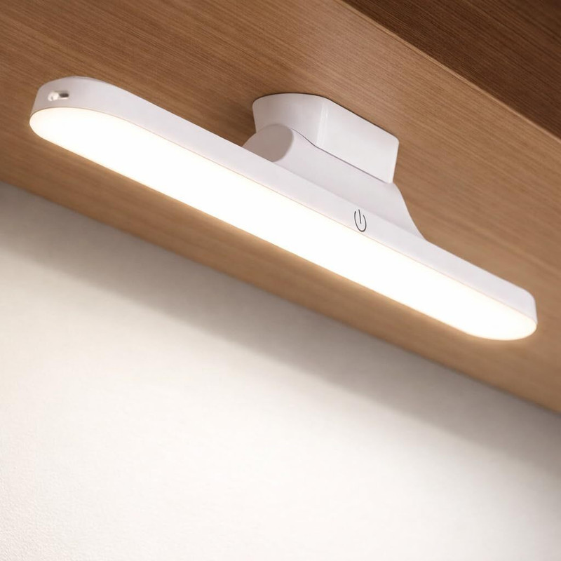 VRV ENTERPRISE USB Rechargeable Magnetic Cabine..t Light 3-Color Night Lamp(2 cm, White)