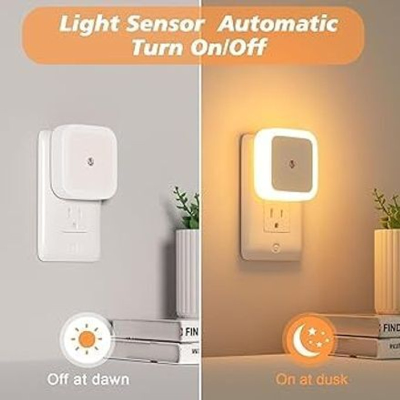 FLEKTIC Night Lamp Sensor Light for Bedroom Bed Side Home | Smart Automatic ONOF Dim Smart Sensor Light