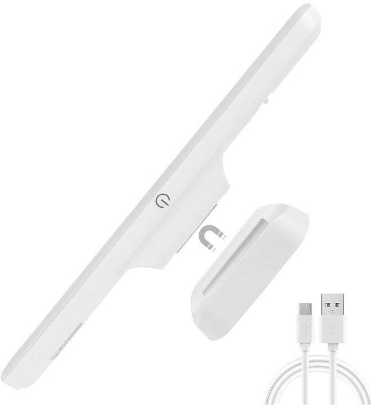 GIGMART Wireless Under Cabinet LED Light Rechargeable Magnetic Strip Light Smart Tube Light