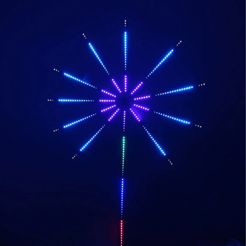 SellRider Smart App Firework Launch Effect Music/Mic Sync Rgb Color Changing Light Strip