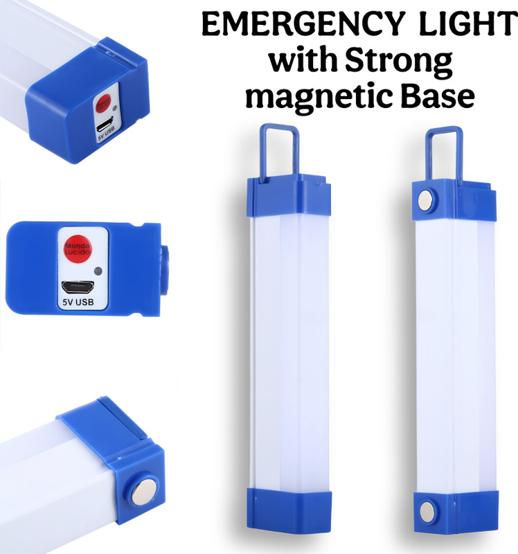 Highglow Rechargeable LED Emergency Tube Light with 3 Lighting Modes, Magnetic Base Smart Tube Light