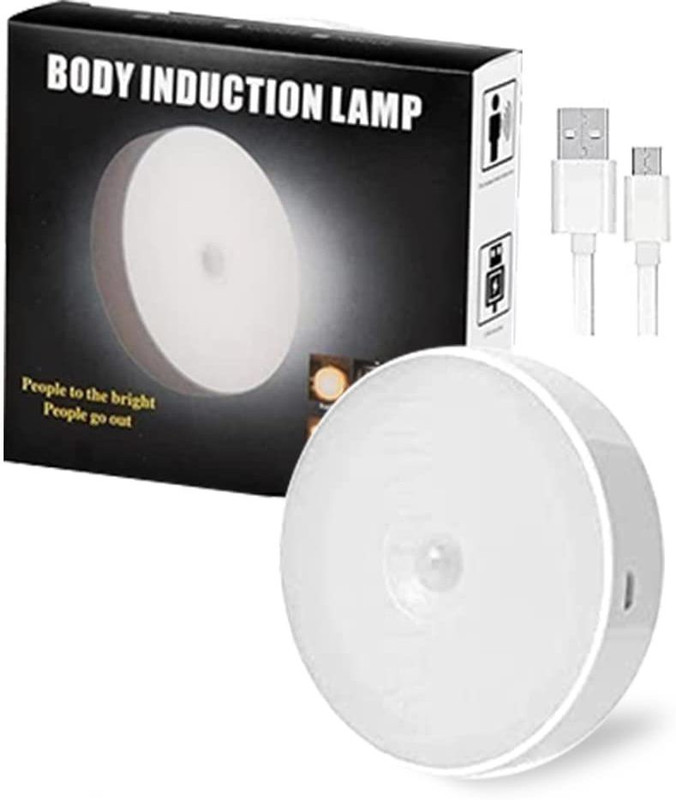 crownsmill LED Human Body Motion Sensor Light,USB Rechargeable Motion Sensor Light