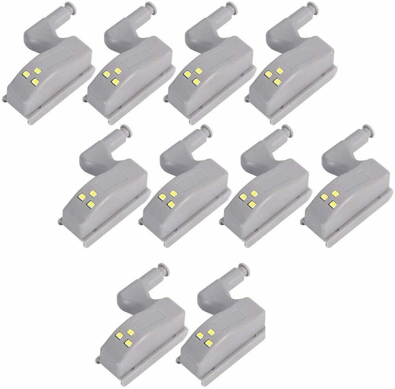 AMG Music Hinge LED Light Mini Super Light With Battery for Cupboard Wardrobe Cabinet10QTY Smart Bulb