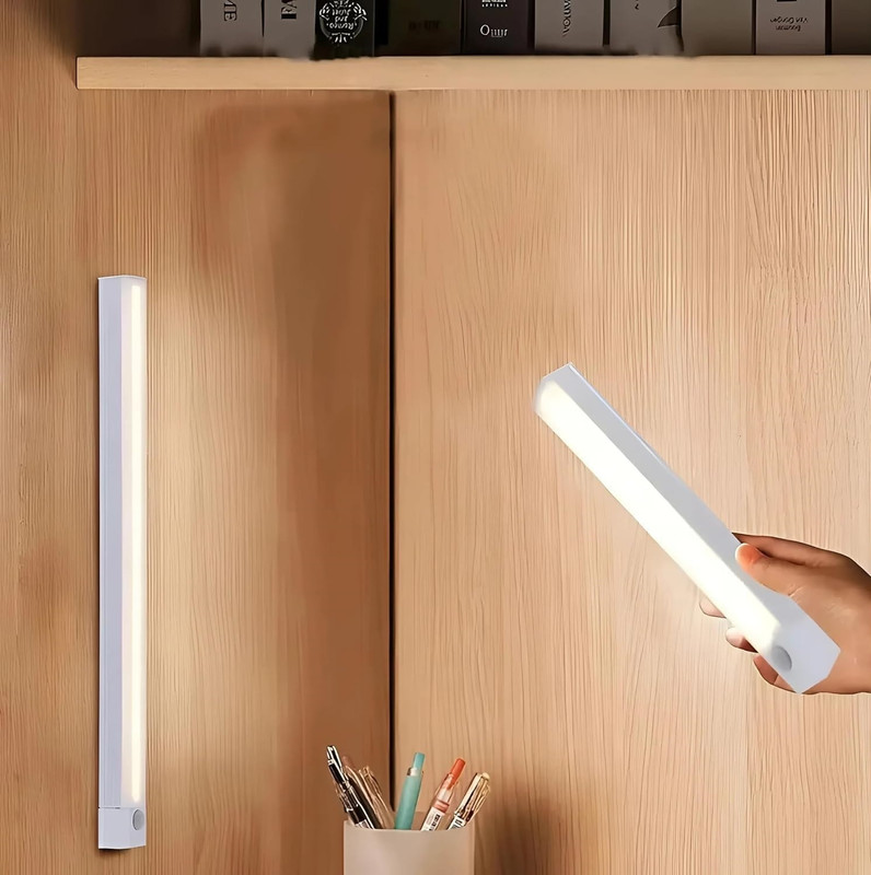 Wishbone LED Motion Sensor Light Strip 50cm Wireless Magnetic USB Rechargeable Battery Motion Sensor Light