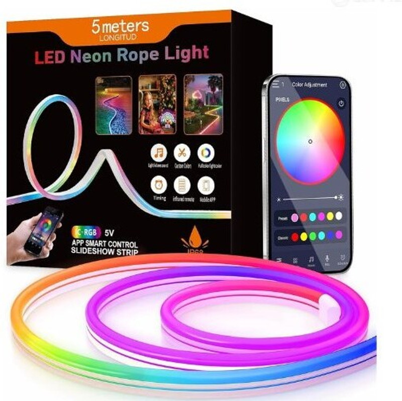 LUPPRA LUPPRA Dynamic Slideshow Multi-Color LED Neon Rope Strip Light Strip