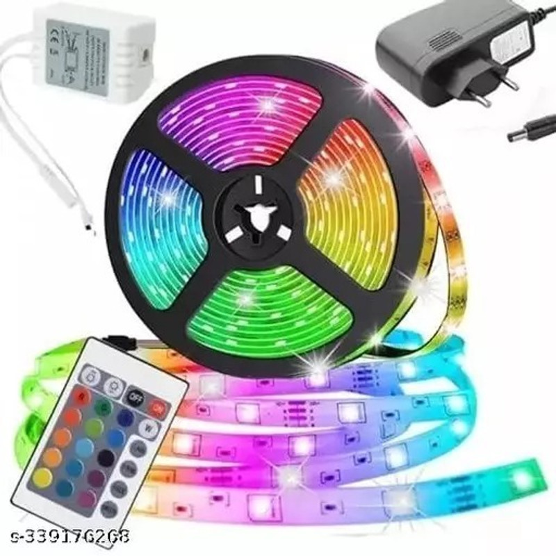 PIXELSYNC RGB Strip Light 150 LED m Multicolor RGB, Color Changing with remote & adapter3 Light Strip
