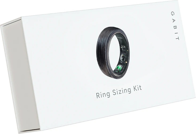 Gabit Smart Ring Sizing Kit | Size First Before You Buy, Includes 9 Sample Ring Sizes Smart Ring(S, Black)