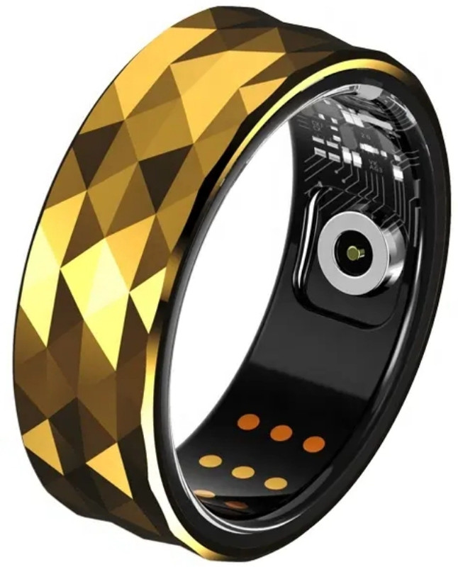 Ierenk ierenk Smart Ring with Stress, Heart Rate & Sleep Tracking (Gold, Size 9) Smart Ring(9, Gold)