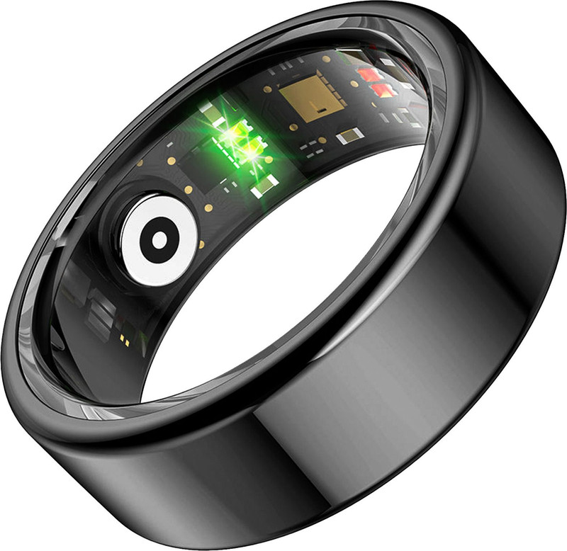 Alti Pace Nova X1 Health & Fitness Tracker: Activity, Sleep, SpO2, Heart Rate and HRV Smart Ring(10, Black)