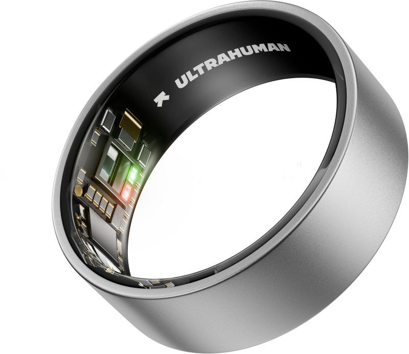 Ultrahuman Ring AIR Track Sleep, Workouts, HR, HRV, Health Tracker - Up to 6 Days Battery Smart Ring(10, Raw Titanium)