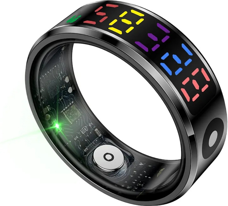 Ierenk ierenk Smart Ring – Sleep, Heart Rate & SpO2 Tracker (Black, Unisex) Smart Ring(10, Black)