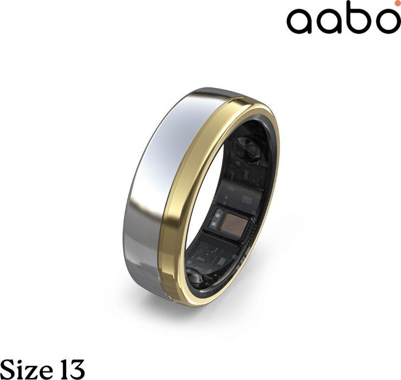 Aabo Ring Pro Smart Ring with ECG Smart Ring(11, Silver)