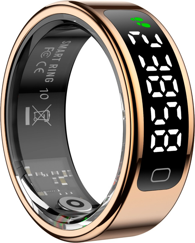 future health Smart Ring With Heart Rate & SpO2 Monitor, Stress, Activity Tracking, Silver, 10 Smart Ring(10, Silver)
