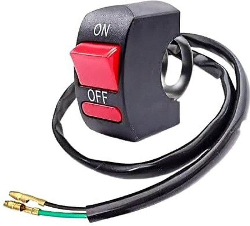 RKS MOTOCARE 7/8 Inch Handlebar Mount Fog Lamp Switch for Bikes(Black)