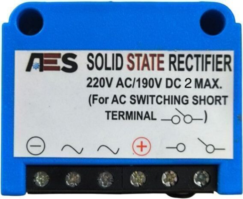 AES Solid State Rectifier 2AMP|Converts 220V AC to 190V DC | Rating: 190V DC - 2 AMP Smart Switch(Blue)