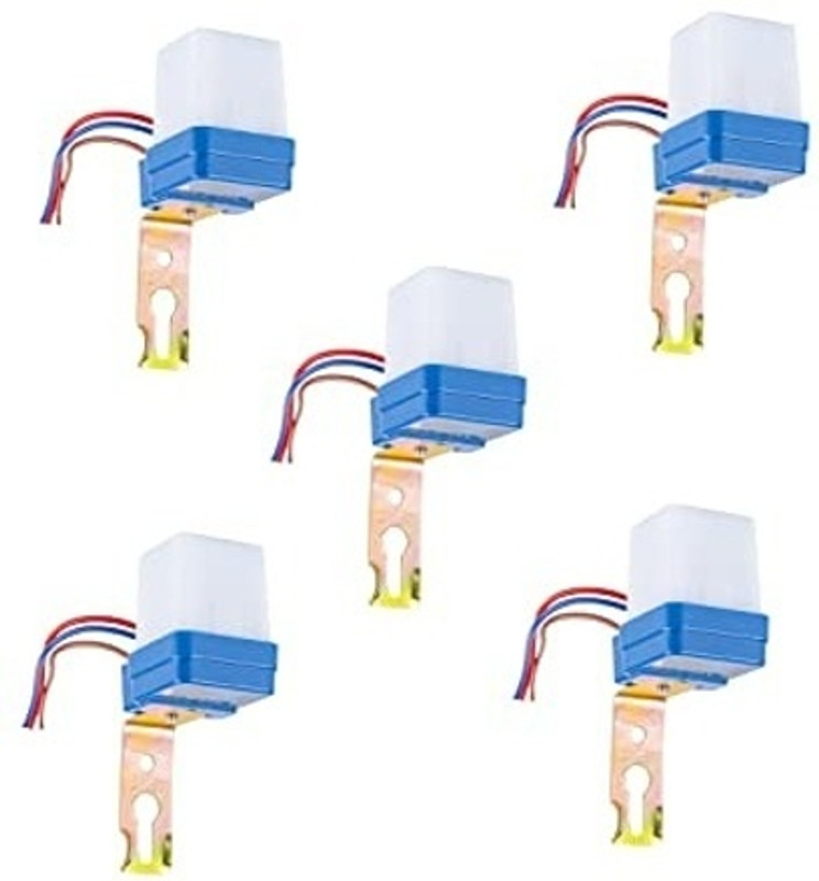 Blackt Electrotech Auto Day/Night on and Off Photocell, Ldr Sensor Switch for Lighting (5 Pic Pack) Smart Switch(White, Blue)