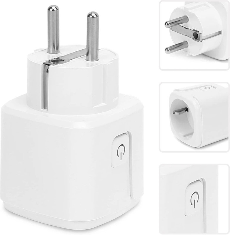 FreshDcart Wi-Fi Smart Socket Plug Voice Control with Alexa, Google Assistant Plug for Home Smart Plug(White)