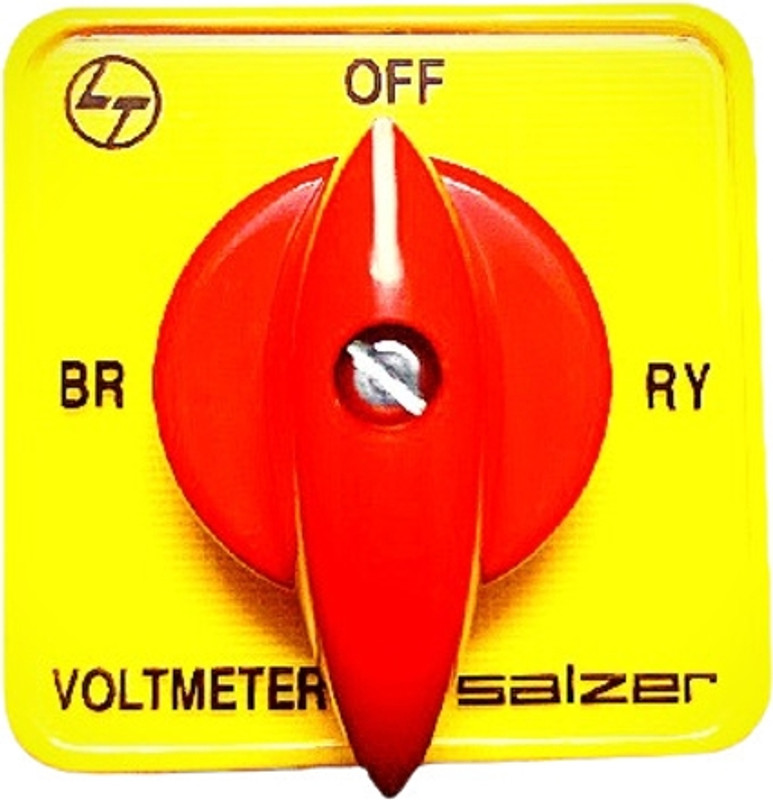 Salzer (L&T) VSS 10A 61312 (Voltmeter Selector Switch) Voltage between phase with OFF(Yellow)