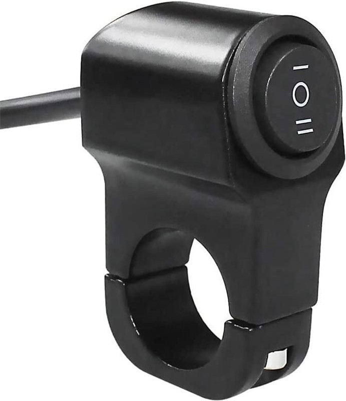 RKS MOTOCARE Motorcycle Handlebar Up Down Button Switch for Fog Light & Horn, 12V (1 Pc)(Black)