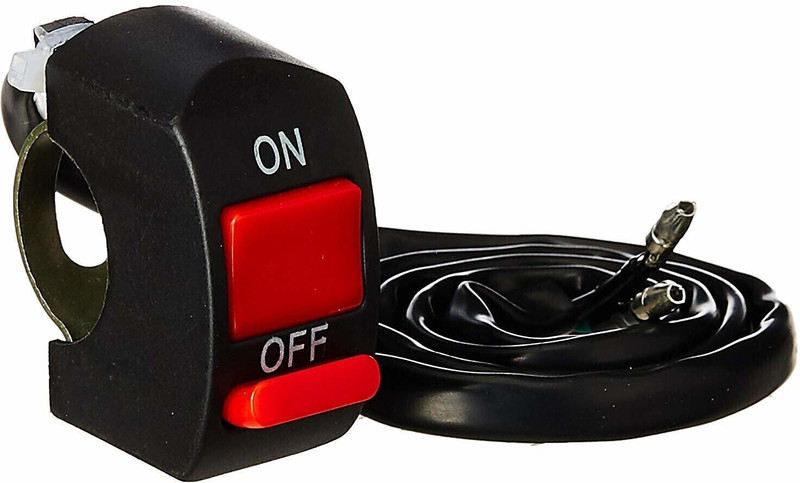 Vishal Mart Universal 7/8 inch Handlebar Mounting Switch DC 12V Fog Lamp for Bikes Smart Switch(Black)