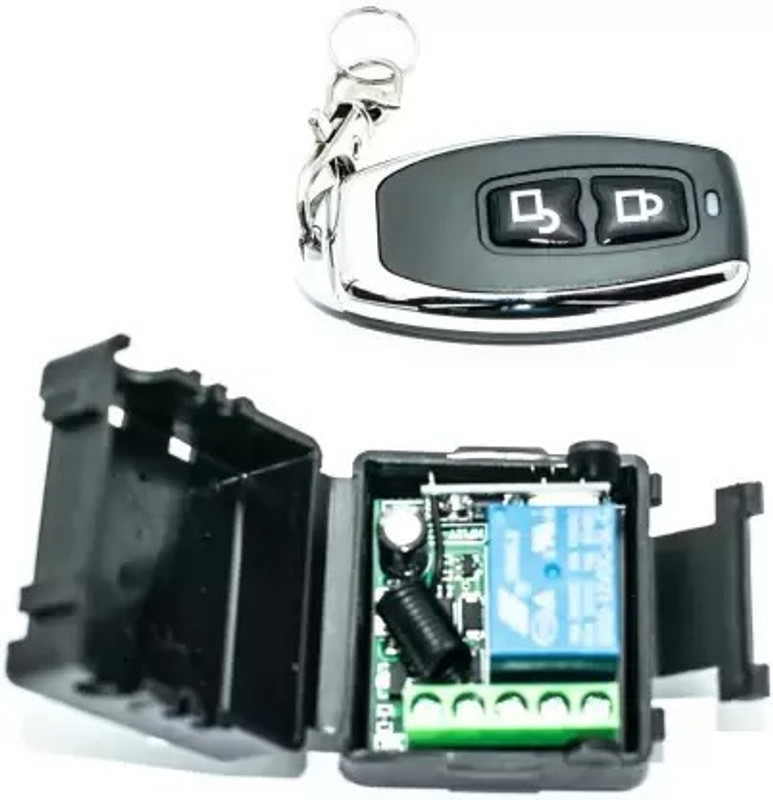 Qiachip RF Transmiter 433Mhz Remote Control with Wirleles Remote ControlSwitch DC12V 1CH(Black)