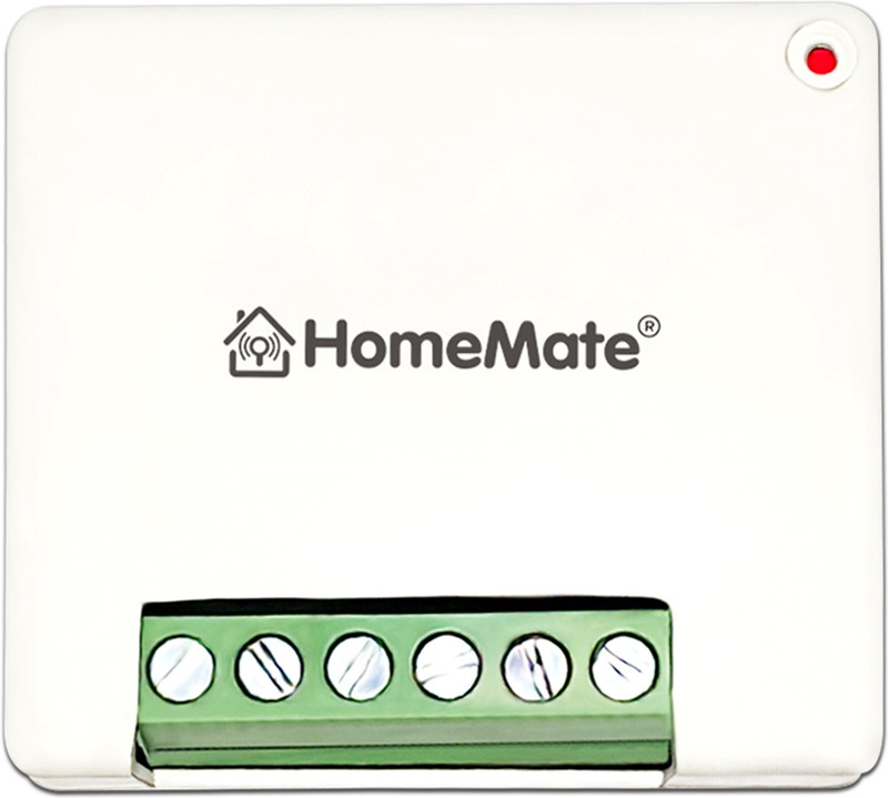 HomeMate WiFi 1 Node Smart Switch | No Hub Required | Retro Fit with Manual Control Smart Switch(White)