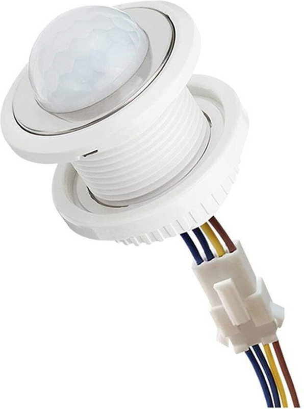 trend fusion Mini PIR Motion Sensor Light LED Switch Auto On/Off Adjustable Delay 110-220V Smart Switch(White)