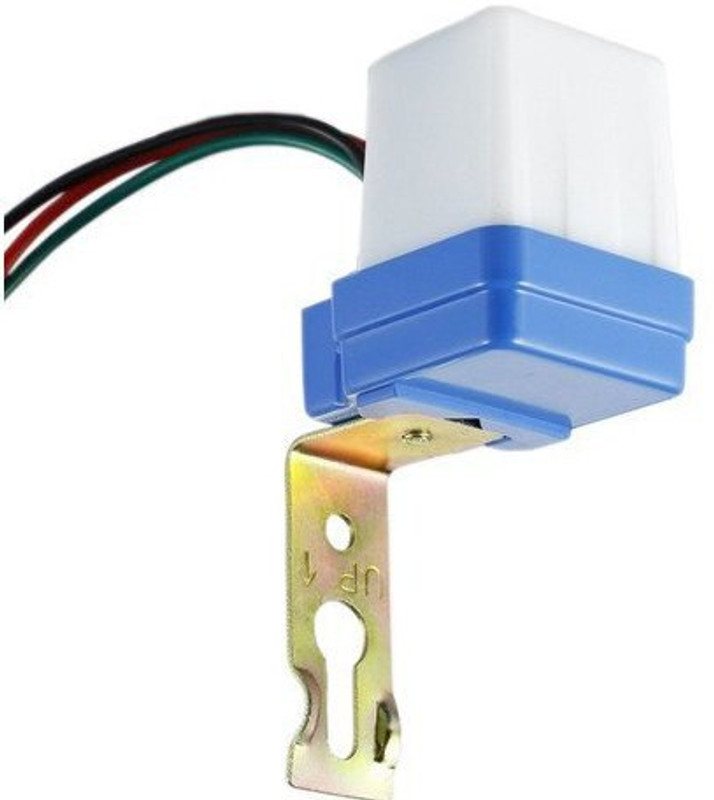 Electronics Crafts AC DC 220V 10A Auto On Off Day/Night Photocell Sensor Light Sensor with Stand(Mullti Color)