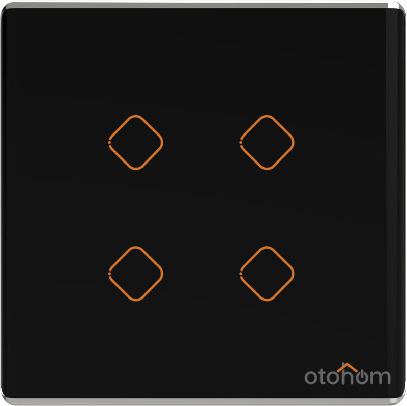 Otohom ELEGANTE 4 SWITCH Smart Switch(Black)