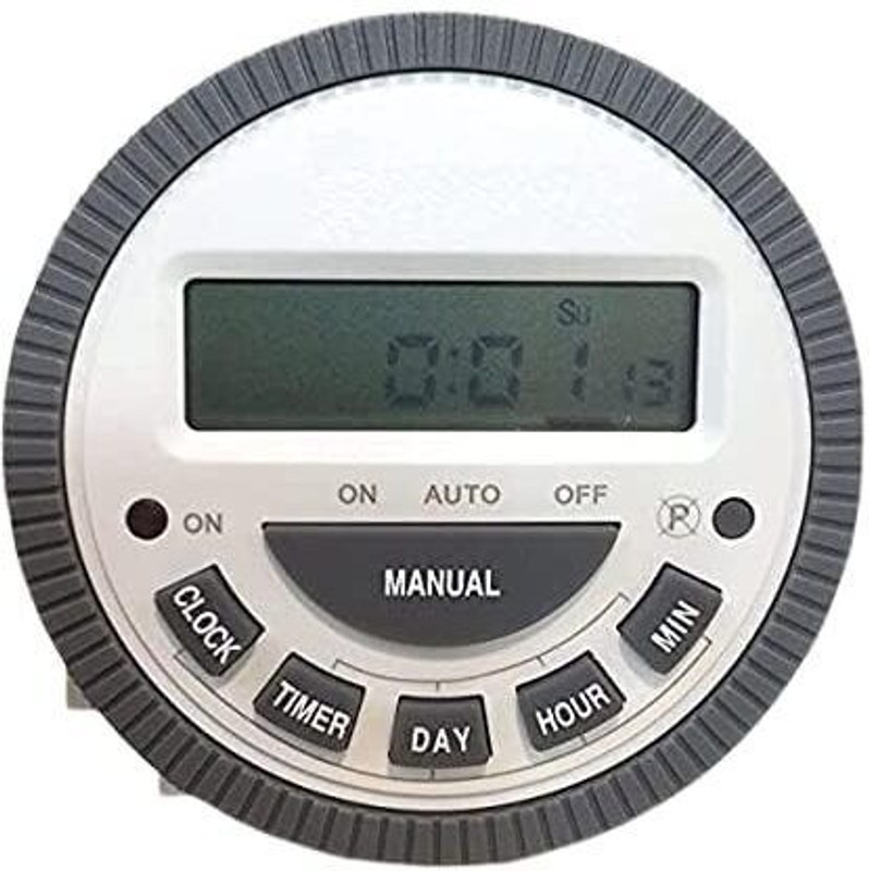 THE HINDER Digital Timer Programmable Time Switch with LCD 4 Pin (Pack of 3)(White)