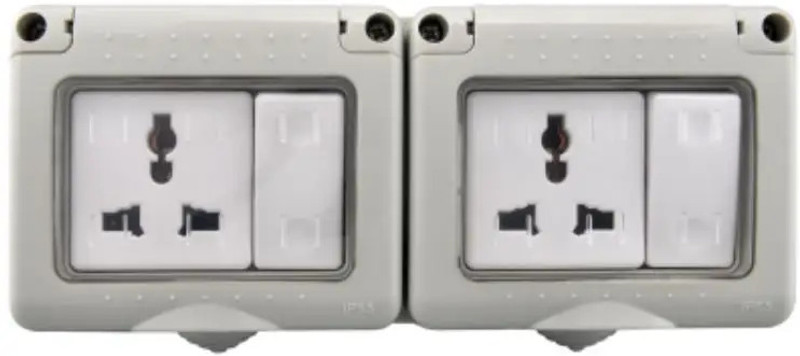 bosig 2 Gang Double Wall Mount Three Phase Stainless Steel IP55 Manual Control Panel Smart Kit(Mullti Color)