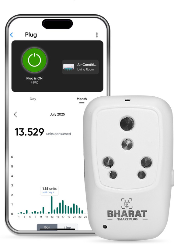 Bharat Smart Services BSP0001 Smart Plug(White)
