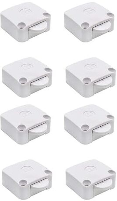 GlowGadgets 250 Volts White Wardrobe Cabinet Door 1 Way Switch ON OFF Light Control Switch(White)
