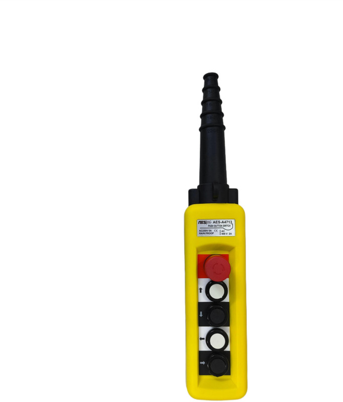 AES Pendant station 4+1 Single Speed Heavy Duty Smart Switch(Yellow)