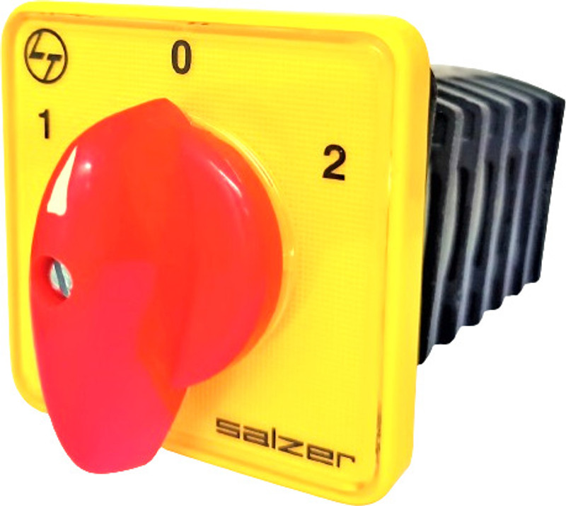Salzer (L&T) 61030 25A 6Pole 2Way S25 Cam Operated Rotary Switch(Yellow)