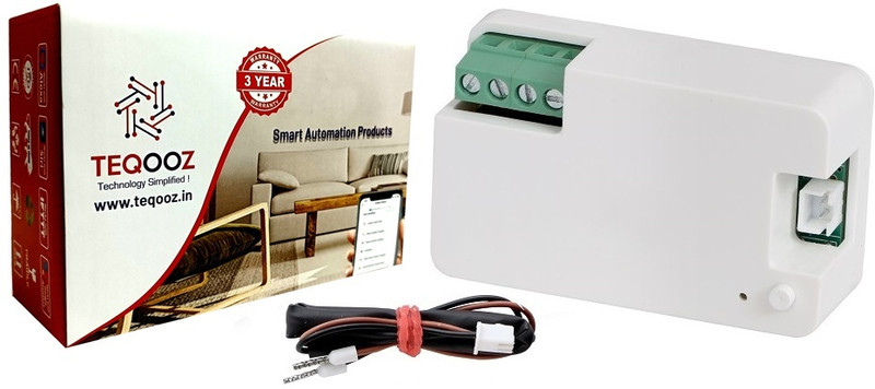 TEQOOZ 2 Switch 15Amp WiFi Retrofit Module | Fits behind Switchboard | SmartLife App | Smart Switch(White)